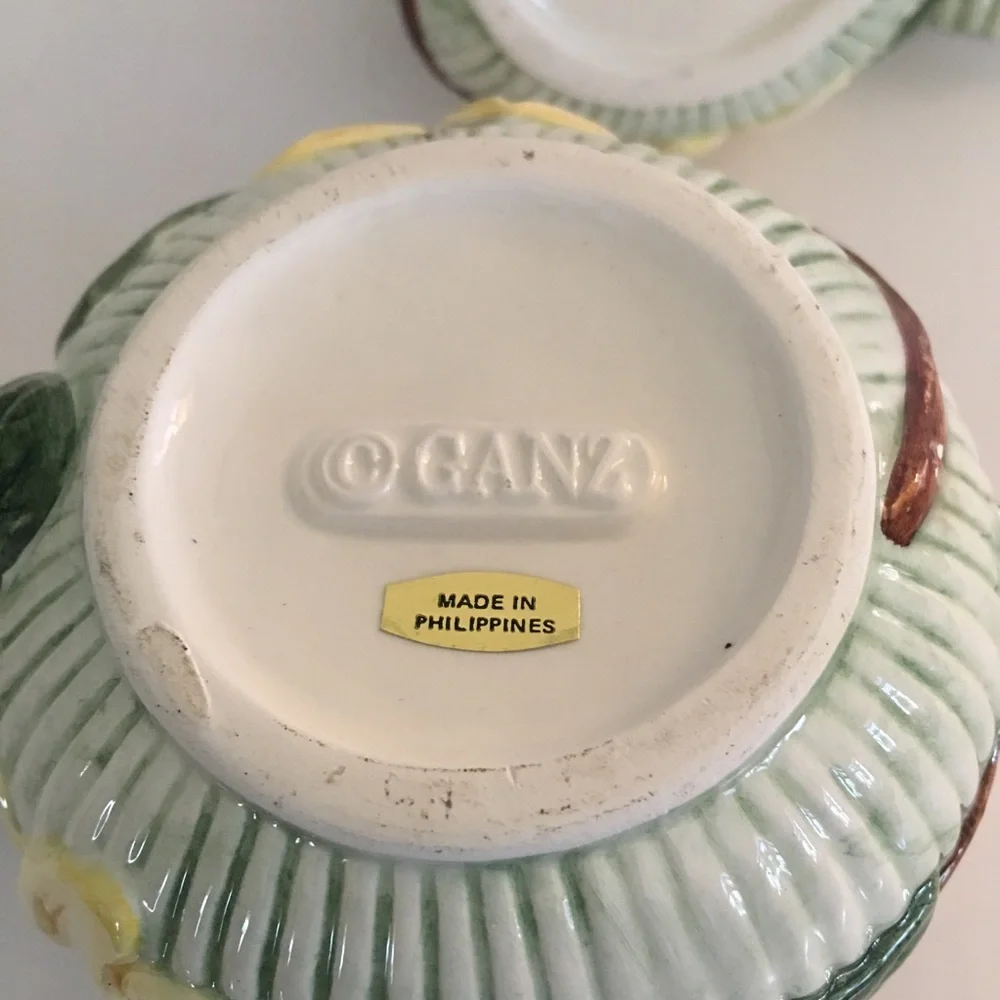 Ganz Sugar Bowl And Creamer Pitcher